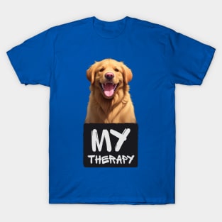 Just My Emotional Support Golden Retriever T-Shirt